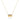 18k gold Geomuse necklace with baguette citrine and sparkling diamonds.
