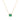GEOMUSE NECKLACE featuring emerald, diamonds, and 18k gold.