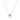 GEOMUSE NECKLACE in 18k gold with a princess cut aquamarine and diamond accents.