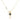 Handmade 18k gold necklace with blue sapphire and black diamond, symbolizing love and strength.