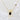 18k gold necklace with black onyx and blue sapphire character pendant.