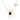 18k gold necklace with black onyx and blue sapphire character design.