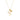 18k gold ELISABETH necklace with enamel and sapphire detailing, lightweight 4g.