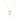 Gold jewelry charm for boys with enamel design and 18k gold, 3.95g.