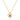 ELIXIR HEART gold necklace with ruby and diamond accents.