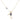 Handmade 18k gold necklace with blue sapphire character design, symbolizing love and strength.