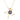 Handmade 18k gold necklace featuring a unique character design and a Tahitian pearl.