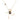 Handmade 18k gold character necklace with black and white diamond accents.