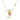 18k gold necklace with sparkling diamonds and unique character design.