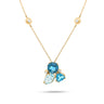 GEOMUSE NECKLACE with tri-color topaz, diamonds, and 18k gold showcasing elegance and sophistication.