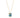 LEAVES MOTIF NECKLACE  - BLUE TOPAZ, DIAMOMDS